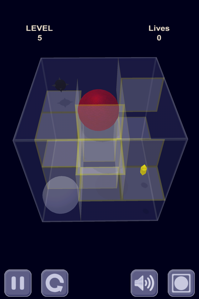 Red ball and Glass maze