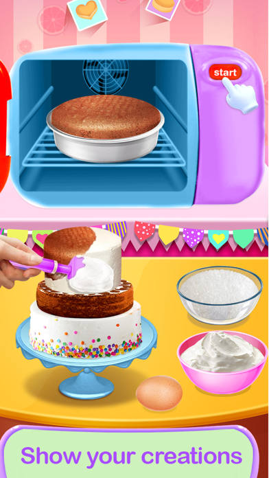 Girls Cake Maker Baking Games Screenshot