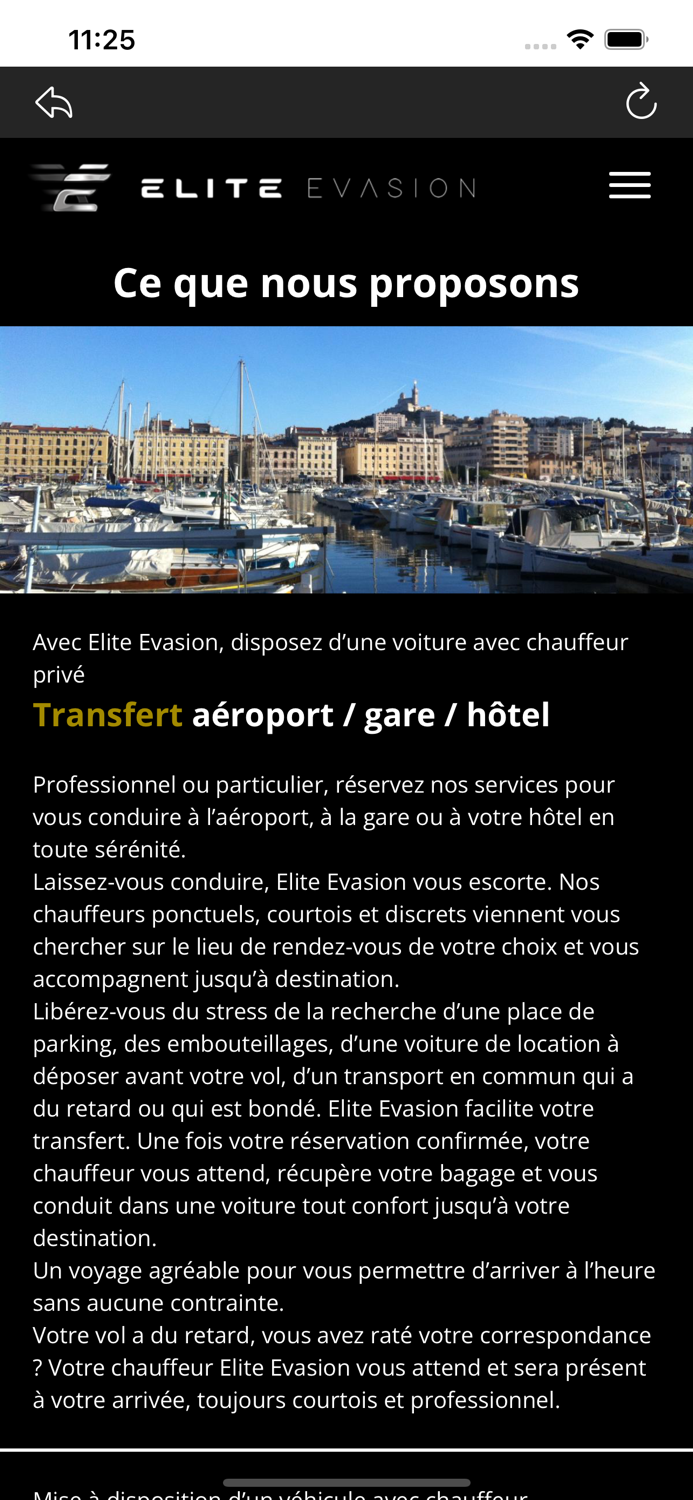 Elite Evasion-Chauffeur Privé
