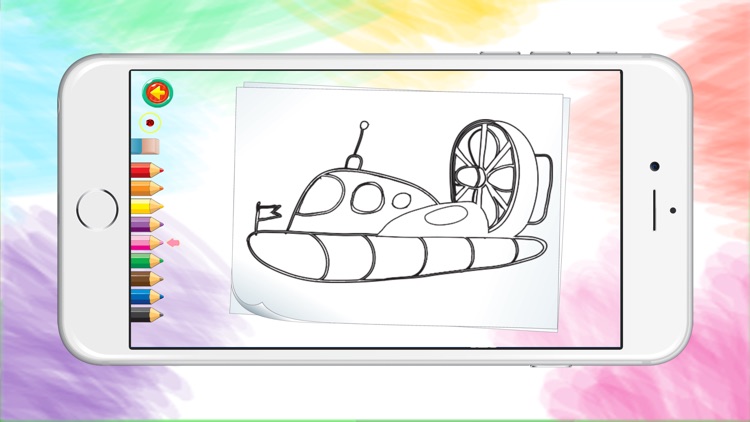 Vehicle Coloring Book For Kids Painting