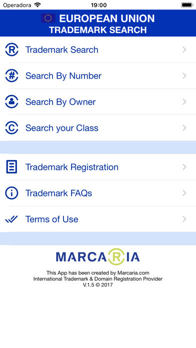 EU Trademark Search Tool Screenshot