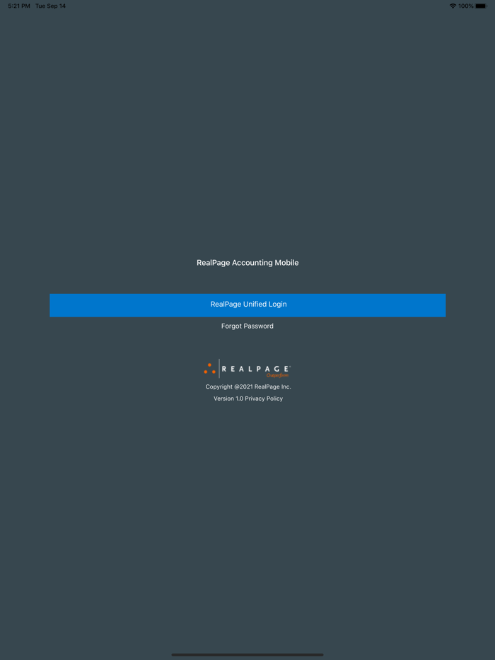 RealPage Accounting Mobile