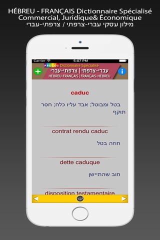 HÉBREU - FRANÇAIS Dictionnaire Spécialisé screenshot 3