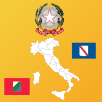 Italy Region Maps and Flags