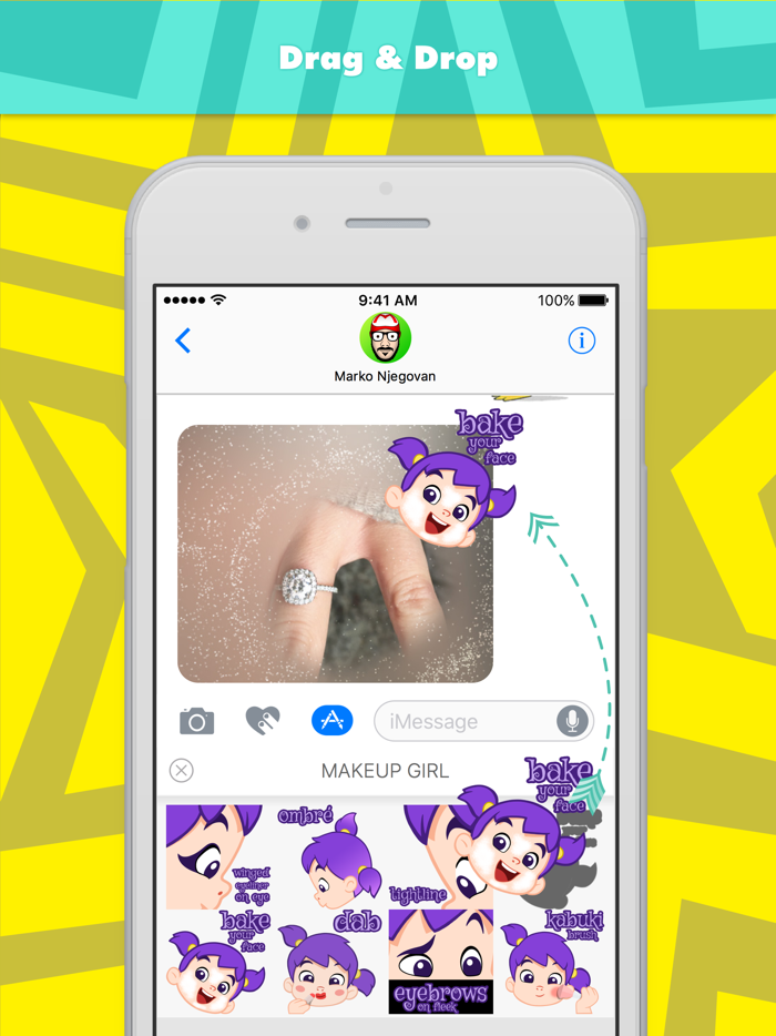 制作女孩贴纸，设计：CandyASS