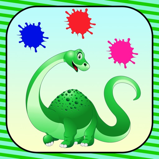 Dinosaur Coloring Book Game for Kids Free iOS App