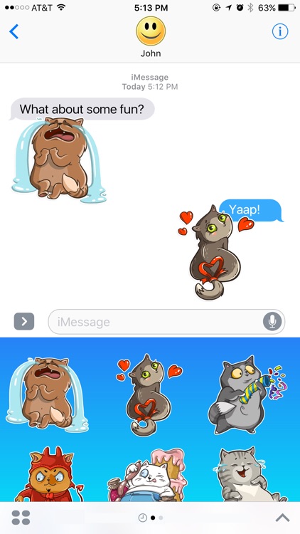 Super Cat Tom Tales Stickers for iMessage