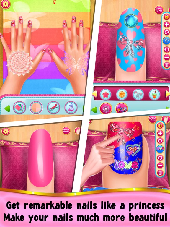 Fashion Beauty 3d Nail Art Salon iPad screenshot