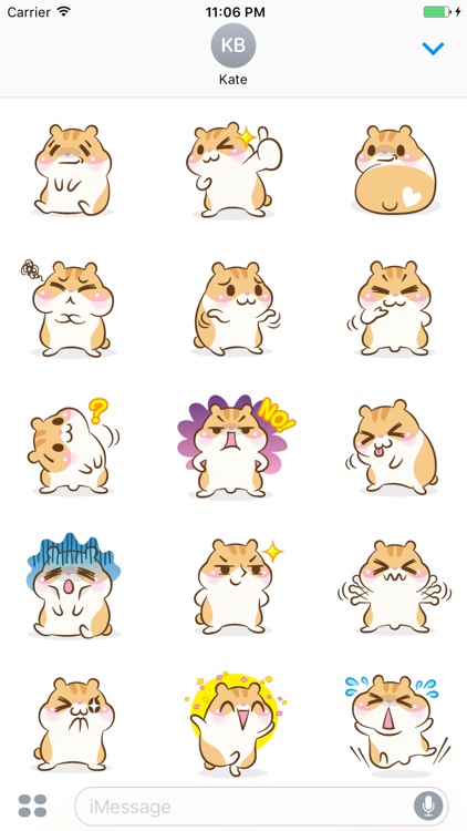 Hendrix The Little Hamster Sticker