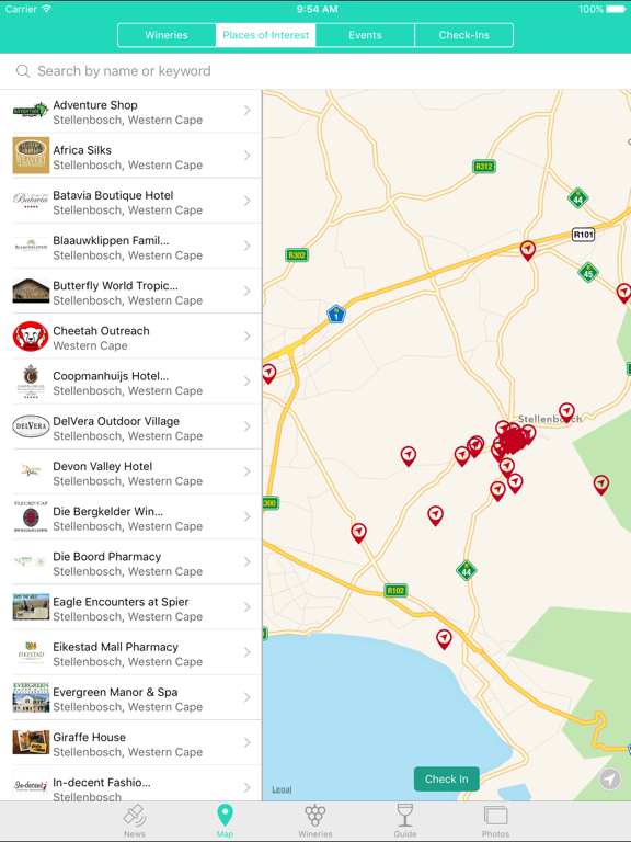 Screenshot #6 pour Stellenbosch Wine Routes