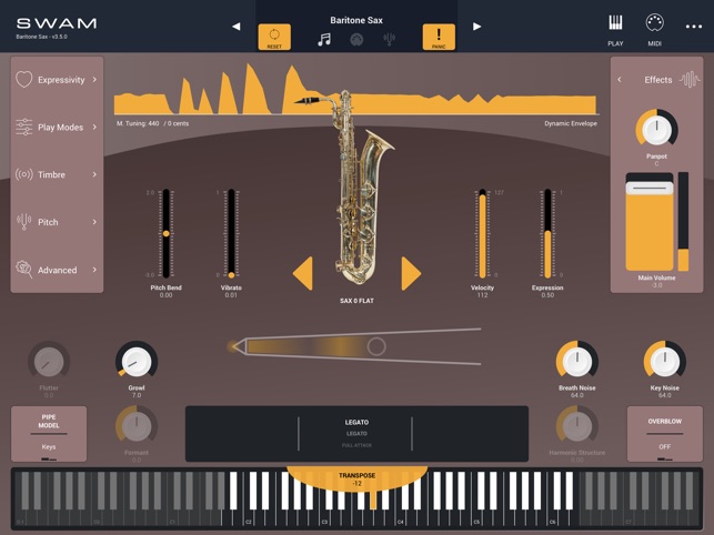 SWAM Baritone Sax on the App Store