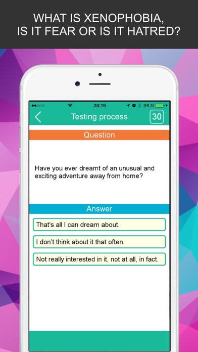 Personality Test Quizzes Xenophobia Definition Psy screenshot 4
