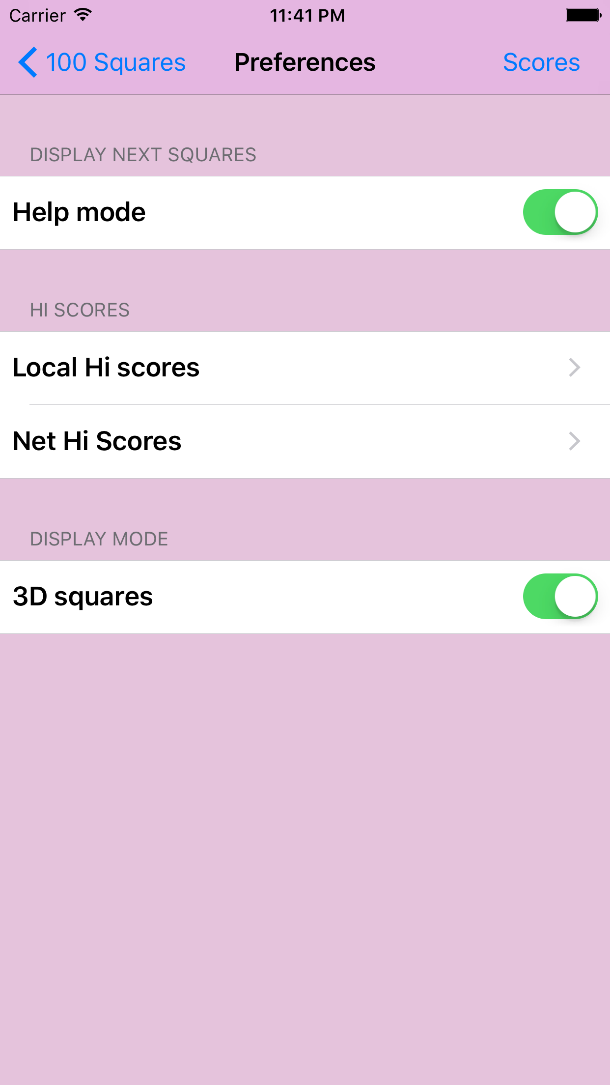 100 Squares