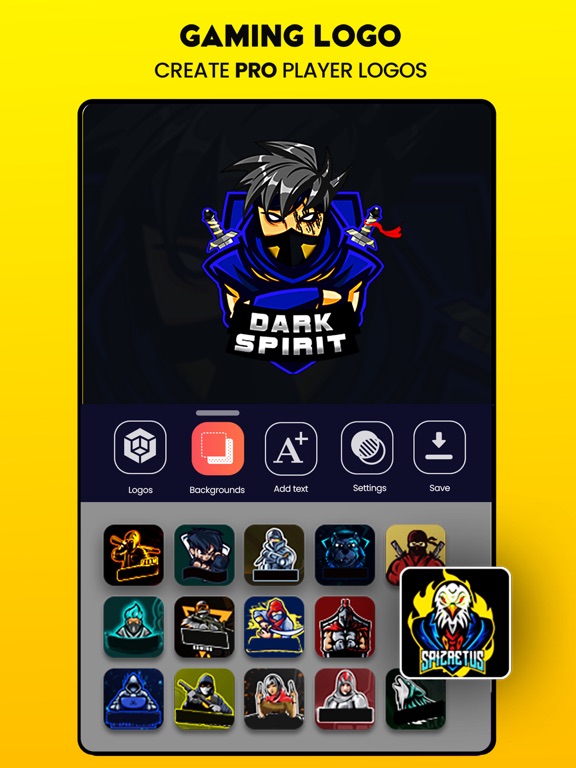 Screenshot #4 pour Gaming Esports Maker Logo Clan