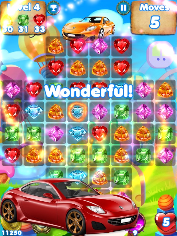 Screenshot #4 pour Car Games Puzzle Match - pop cute gems and jewels