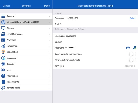 Remote Desktop Manager screenshot 4