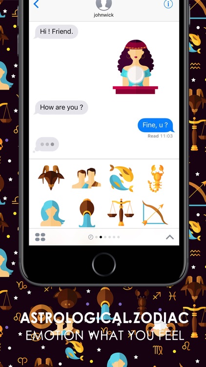 Astrological Zodiac Stickers for iMessage