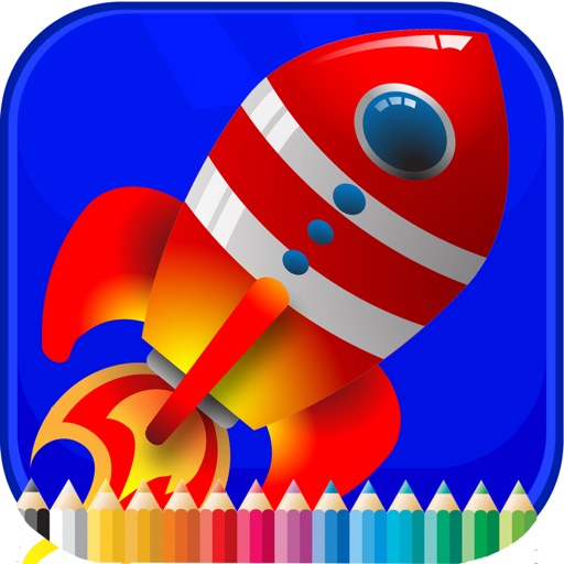 Spaceships Coloring Book - Activities for Kid Icon