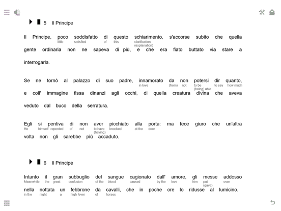 Screenshot #5 pour HypLern Italian Reader