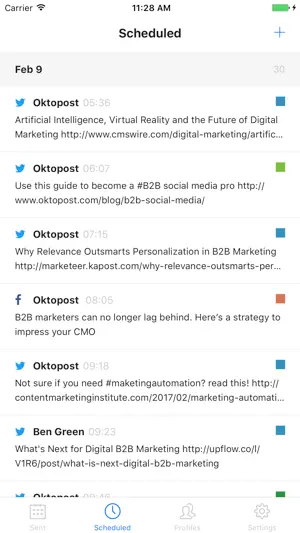 Oktopost screenshot 1