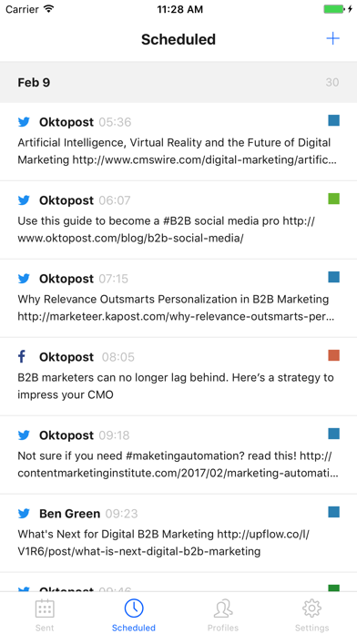 Oktopost Screenshot