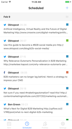Oktopost screenshot 1