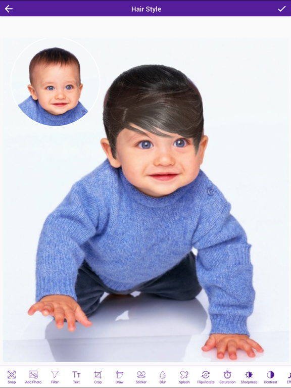 Screenshot #6 pour Man Hair Style Photo Booth - Hair Style Changer