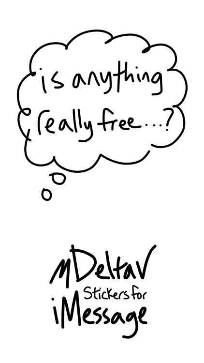 Free Stuff sticker - funny stickers for iMessage