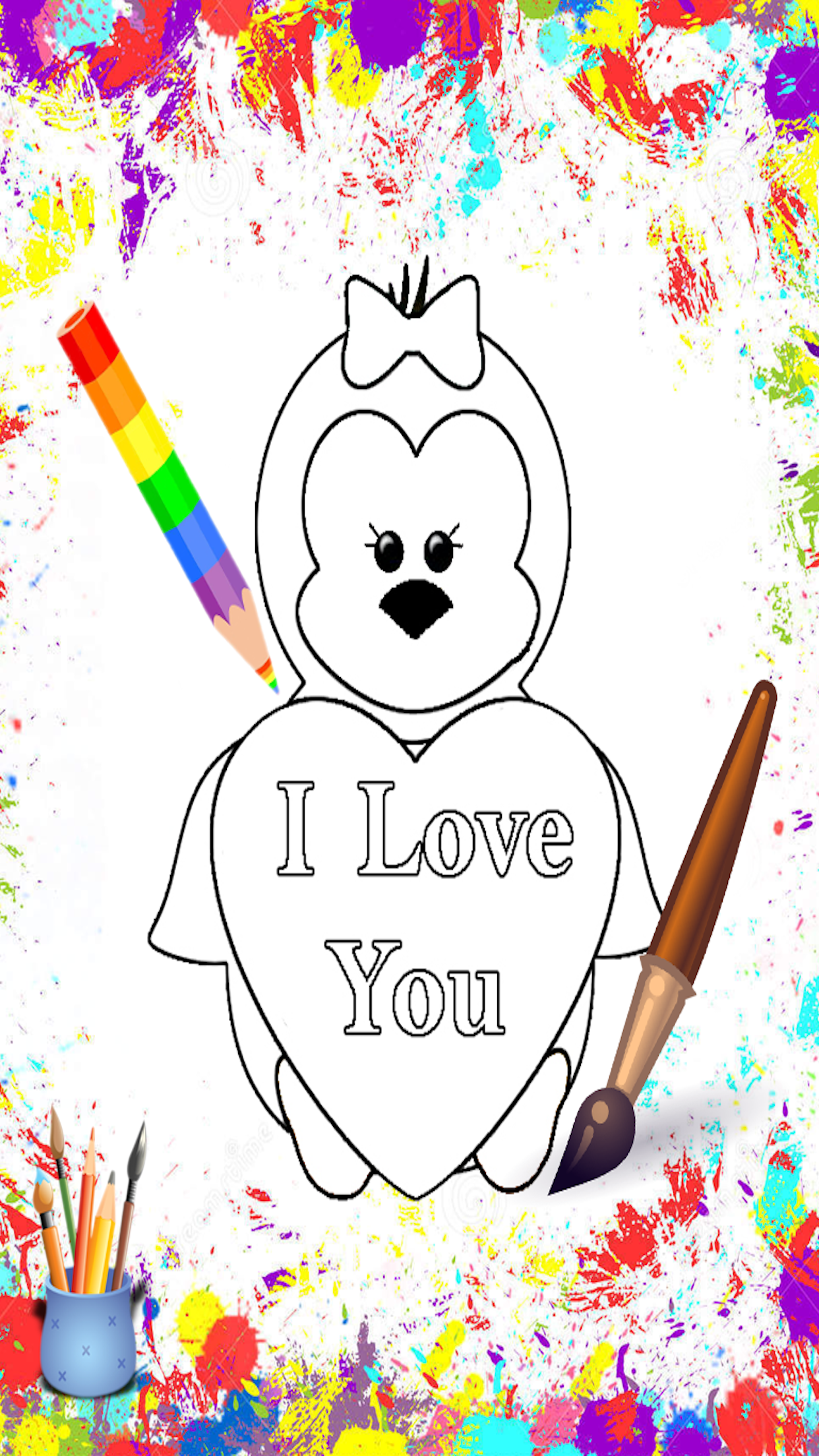 kiss Coloring Book : love your princess - Color me screenshot 3