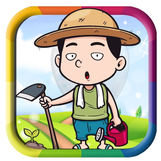 Preschool Little Farmers Game Coloring Page