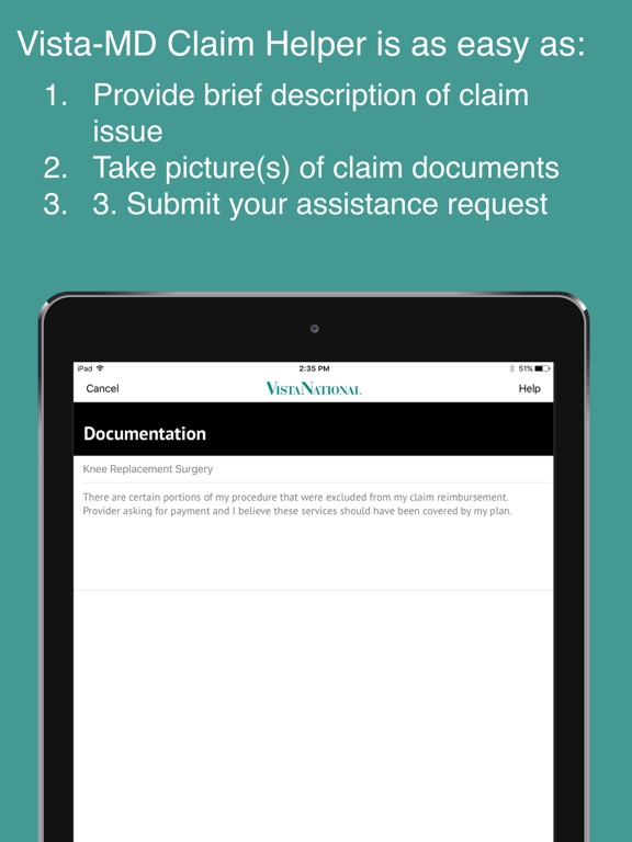 Screenshot #5 pour Vista-MD Claim Helper