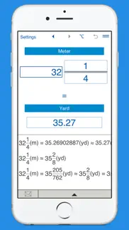 yards to meters and meters to yards converter iphone screenshot 4