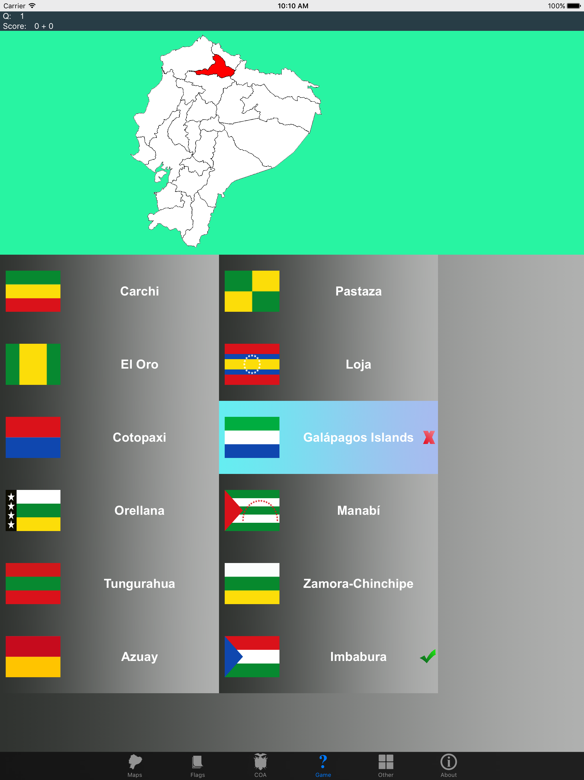 Ecuador Province Maps, Flags and Capitals