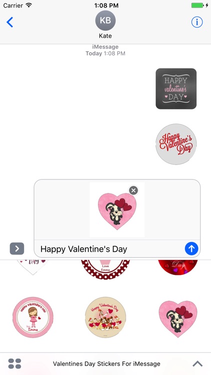 Valentine Day's Stickers Pack For iMessage