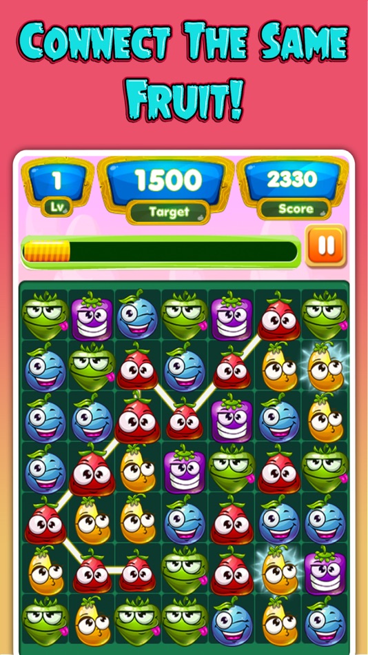 Crazy Cute Pop Fruit Link Mania - Connect & Splash - 1.0 - (iOS)