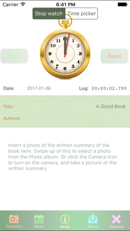 ReadingLog with bar code scanner screenshot-3