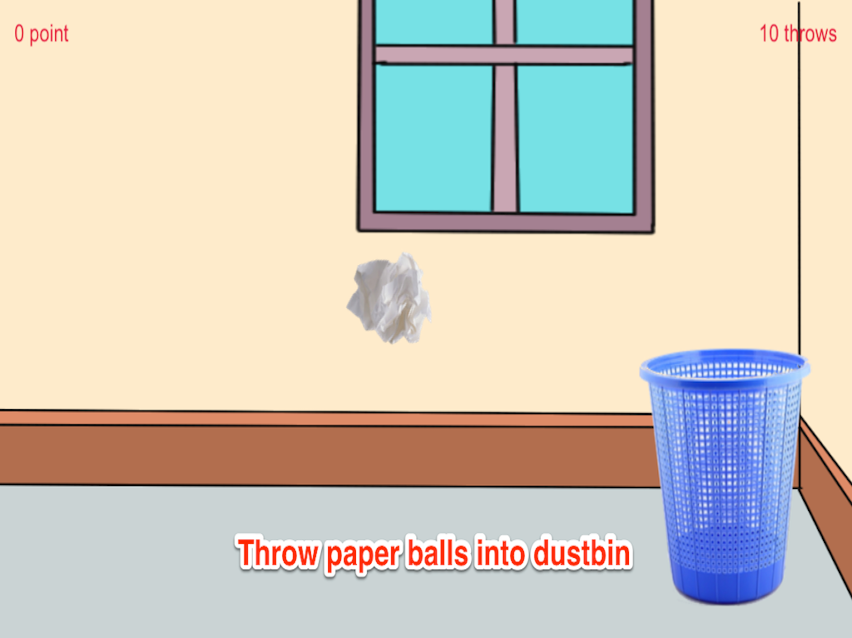 Throw Paper In Bin - Play Paper Ball Toss screenshot 6