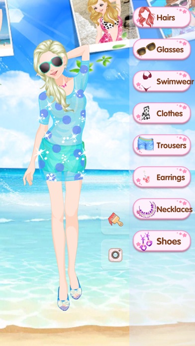 Beach makeup show -  Fun makeover games for kids screenshot 4