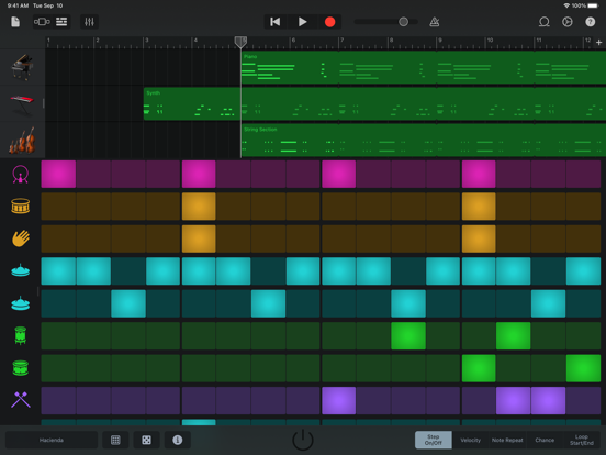 GarageBand iPad app afbeelding 3