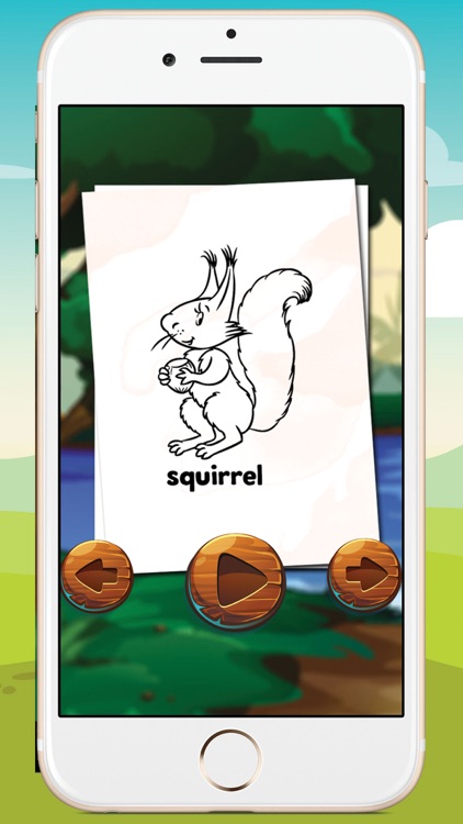 Game For Kids  Animal Coloring Book & Vocabulary screenshot-3