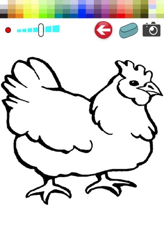 Zoo Chicken Coloring Pages for Kids screenshot 2