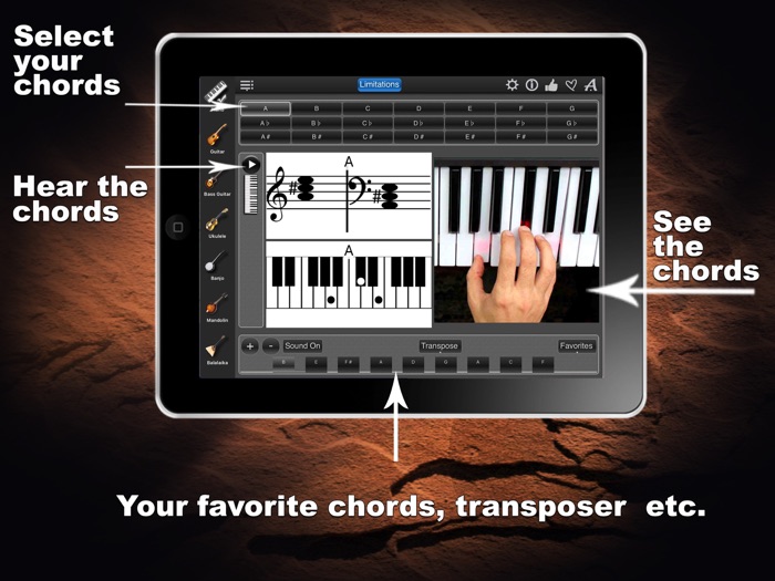 Chords Maestro Free find piano chords and more