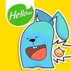 Hellowe Stickers: Blue Puppy