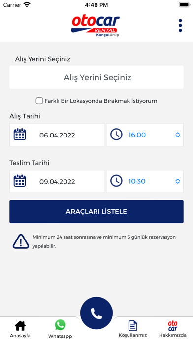 Otocar Rental - Araç Kiralama Screenshot