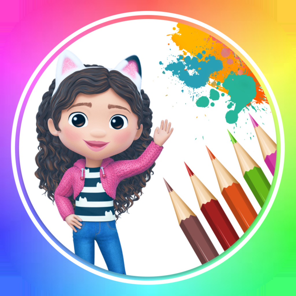 Dolls Doodle Glitter Book App