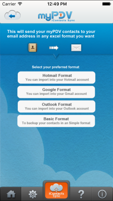 Screenshot #3 pour iContacts Sync - Backup and Manage your Contacts
