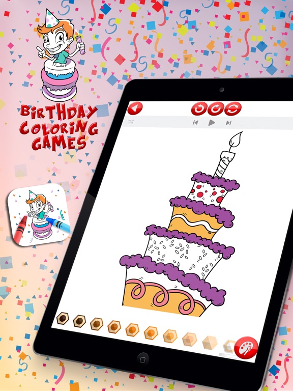Screenshot #4 pour Jeux de coloriage anniversaire