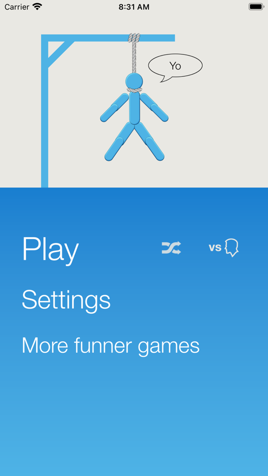 #1. Hangman∙ (iOS) 来自: Funnerware