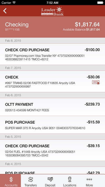 Leader Bank Mobile Banking screenshot-3