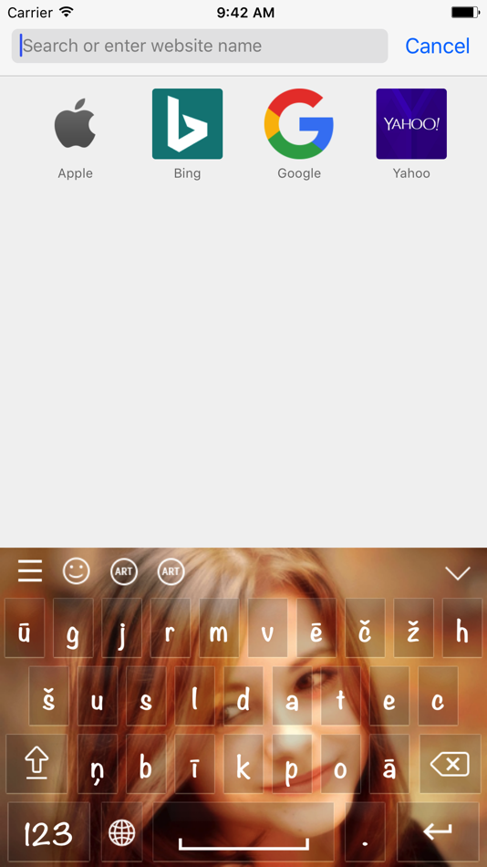 #5. Latvian keyboard - Latvian Input Keyboard (iOS) 由: Bhavik Savaliya
